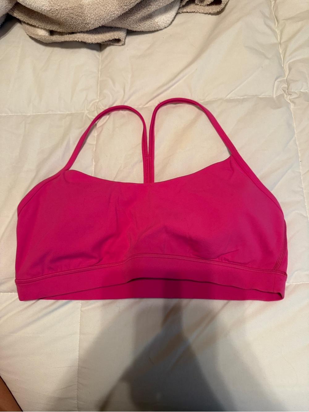 Flow Y bra Lululemon Pink Women's Strappy Sports bra